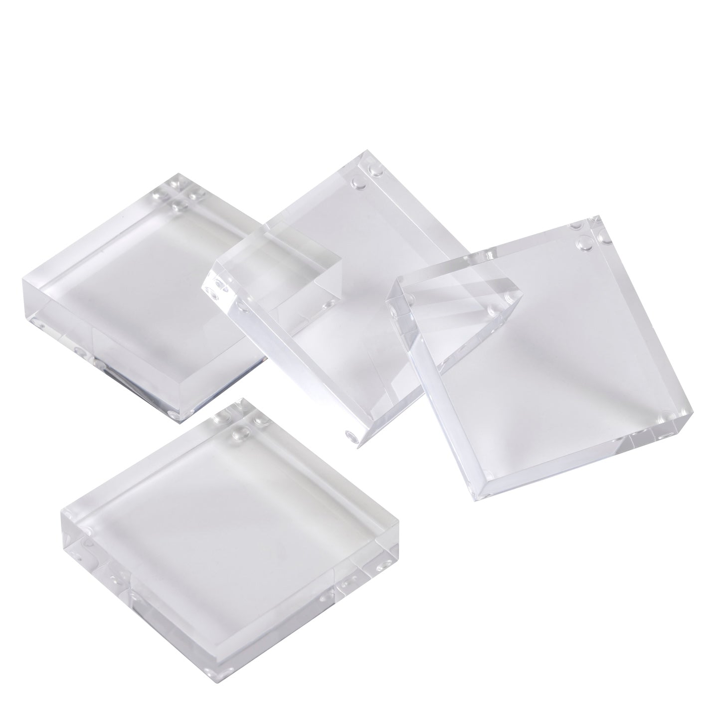 Inspired Generations Giftware Inspired Generations Coco Clear Acrylic Coasters Set