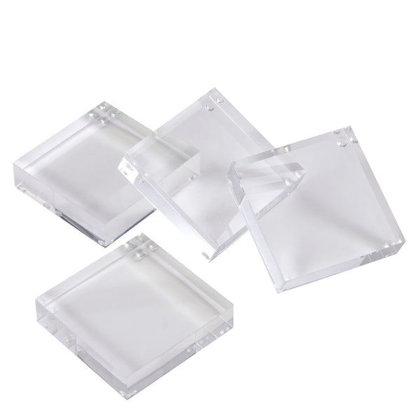 Inspired Generations Giftware Inspired Generations Coco Clear Acrylic Coasters Set