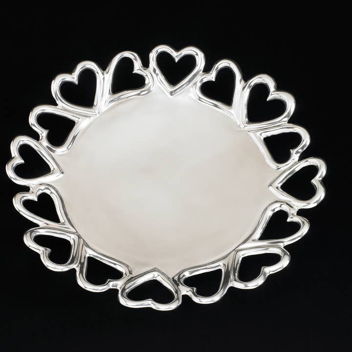 Inspired Generations Giftware Inspired Generations Heart To Heart Round Platter