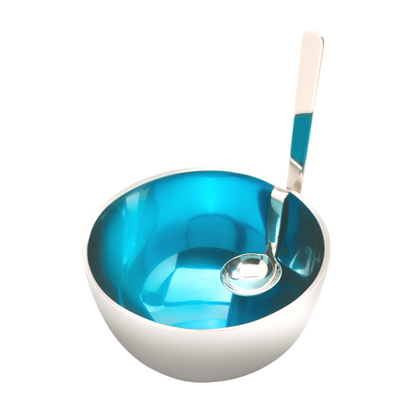 Inspired Generations Giftware Inspired Generations Lite Blue Benzy Bowl with Spoon