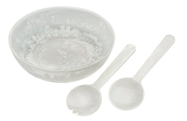 Inspired Generations Giftware Inspired Generations White Swirl Salad Bowl Set