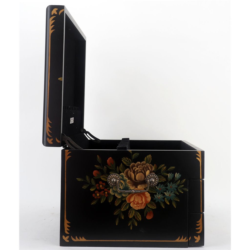 Danny's Fine Porcelain Bouquet Flatware/Jewelry Chest