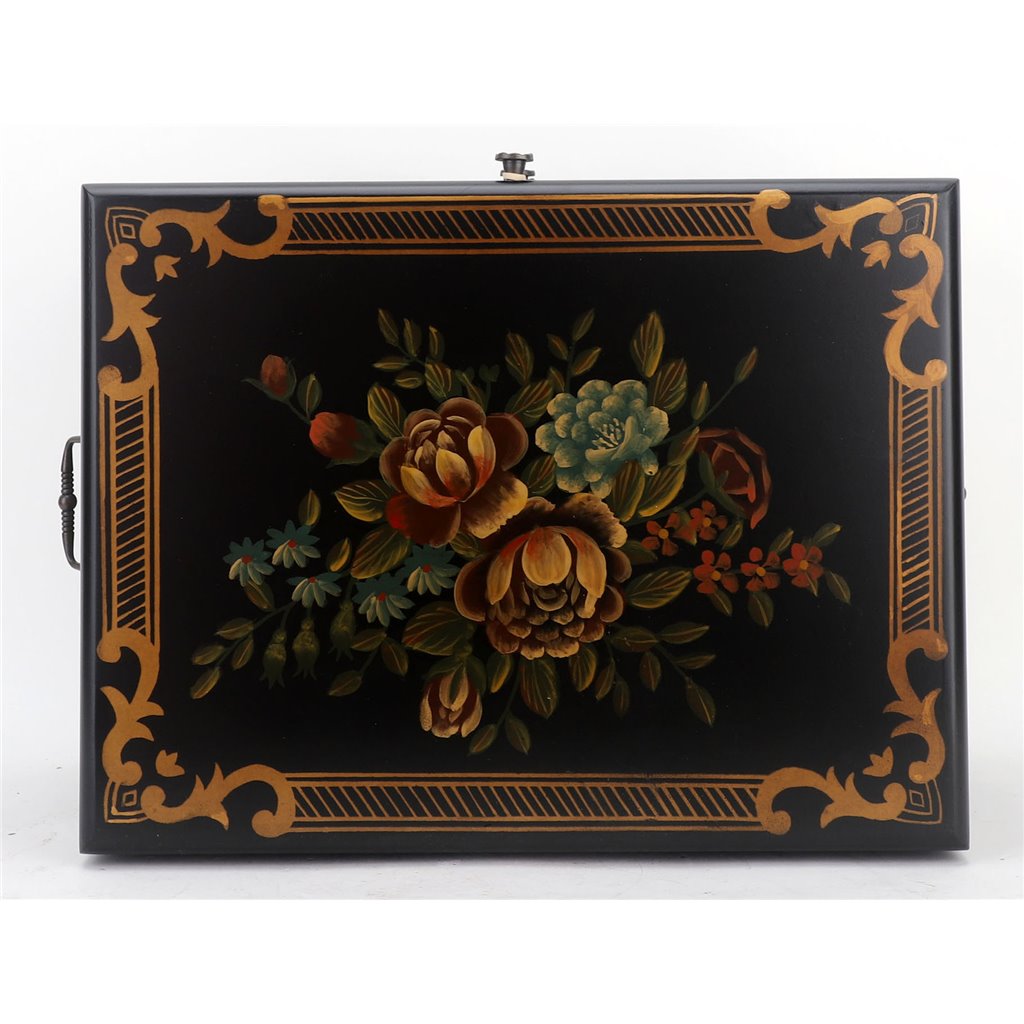 Danny's Fine Porcelain Bouquet Flatware/Jewelry Chest