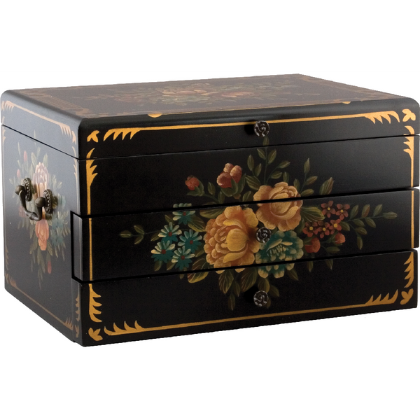 Danny's Fine Porcelain Bouquet Flatware/Jewelry Chest