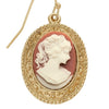 Olivia Riegel Carnelian Cameo Wire Earrings