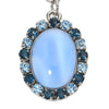 Olivia Riegel Silver Blue Moonstone Pendant Necklace