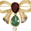 Olivia Riegel Gold Bow Brooch with Crystals