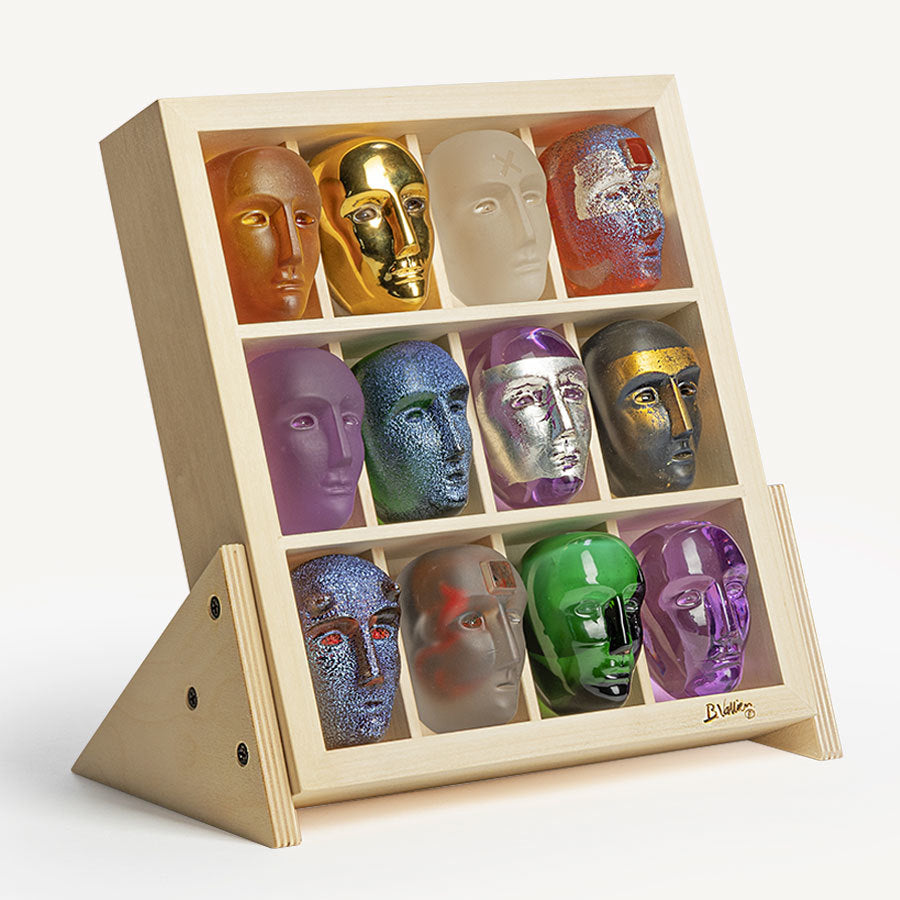 Kosta Boda Art Glass Kosta Boda Brains Stand incl. 12 Brains