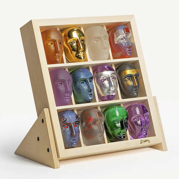 Kosta Boda Art Glass Kosta Boda Brains Stand incl. 12 Brains