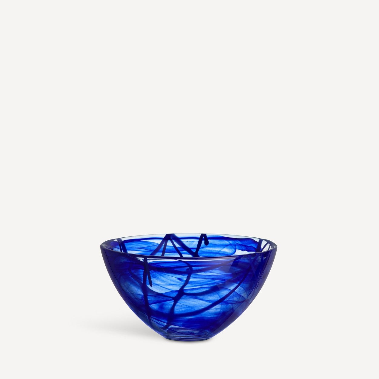 Kosta Boda Art Glass Kosta Boda Contrast Bowl Blue/blue Medium