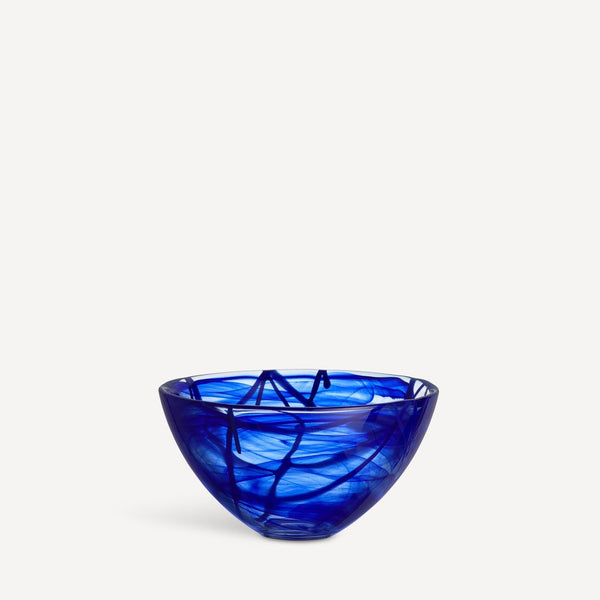 Kosta Boda Art Glass Kosta Boda Contrast Bowl Blue/blue Medium