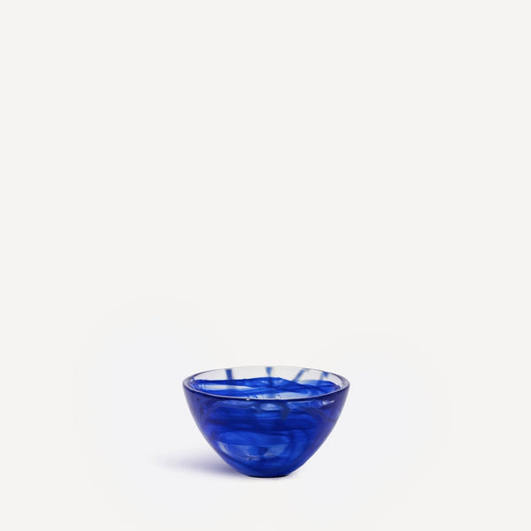 Kosta Boda Contrast Bowl Blue/blue Small