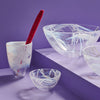Kosta Boda Art Glass Kosta Boda Contrast Bowl White/White Large