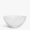 Kosta Boda Art Glass Kosta Boda Contrast Bowl White/White Large
