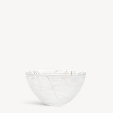 Kosta Boda Art Glass Kosta Boda Contrast Bowl White/White Small