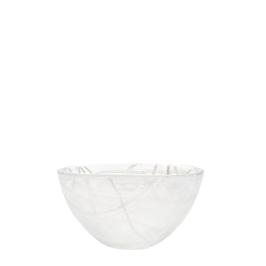 Kosta Boda Art Glass Kosta Boda Contrast Bowl White/White Small