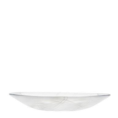 Kosta Boda Art Glass Kosta Boda Contrast Dish White/White
