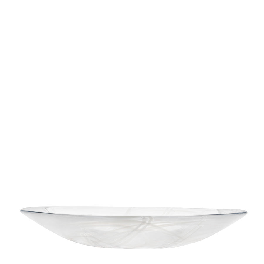 Kosta Boda Art Glass Kosta Boda Contrast Dish White/White