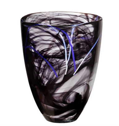 Kosta Boda Art Glass Kosta Boda Contrast Vase, Black