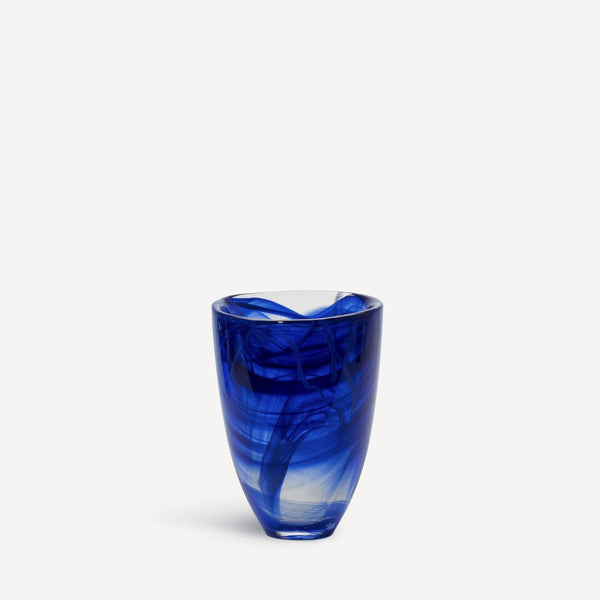 Kosta Boda Art Glass Kosta Boda Contrast Vase Blue/blue