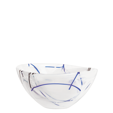 Kosta Boda Art Glass Kosta Boda Contrast White Bowl Small