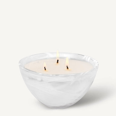 Kosta Boda Art Glass Kosta Boda Contrast White Candle - Woodland Vanilla