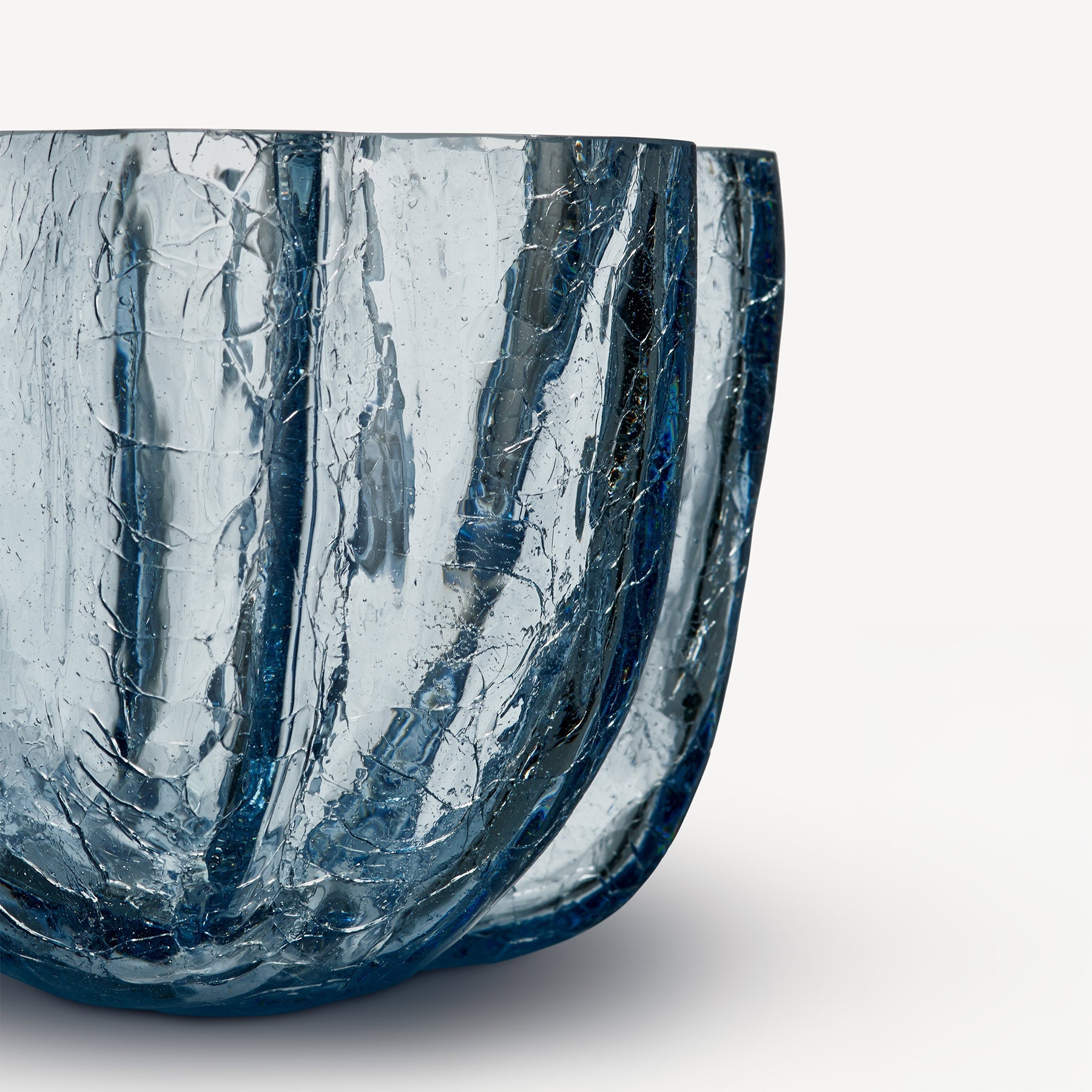 Kosta Boda Art Glass Kosta Boda Crackle Bowl Circular