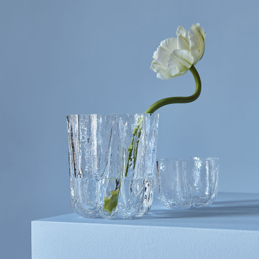 Kosta Boda Art Glass Kosta Boda Crackle Bowl/Votive Clear