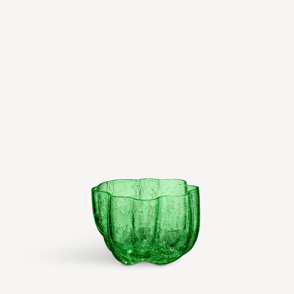 Kosta Boda Art Glass Kosta Boda Crackle Bowl/ Votive Green