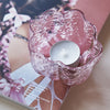 Kosta Boda Art Glass Kosta Boda Crackle Bowl/Votive Pink
