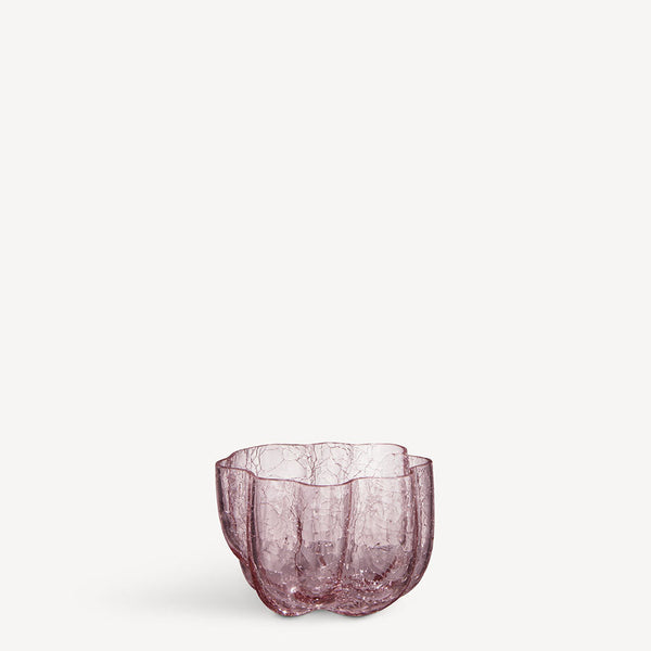 Kosta Boda Art Glass Kosta Boda Crackle Bowl/Votive Pink
