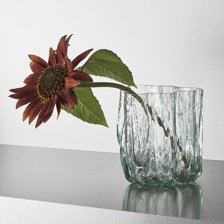 Kosta Boda Art Glass Kosta Boda Crackle Vase Circular Small