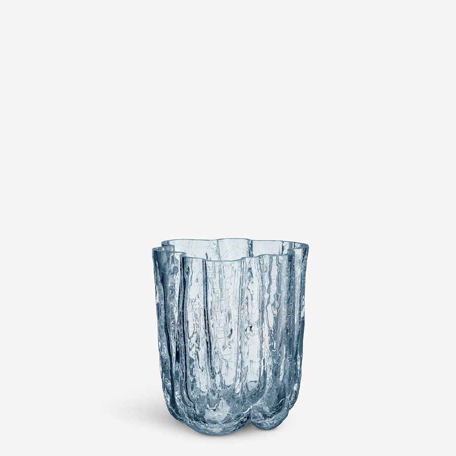 Kosta Boda Art Glass Kosta Boda Crackle Vase Circular Small