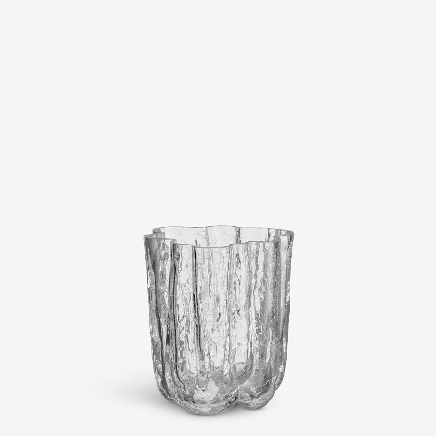 Kosta Boda Art Glass Kosta Boda Crackle Vase Clear Small