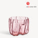 Kosta Boda Art Glass Kosta Boda Crackle Vase Pink Low