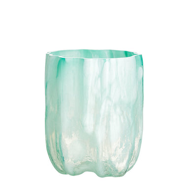 Kosta Boda Art Glass Kosta Boda Crackle Vase Tall Jade Green