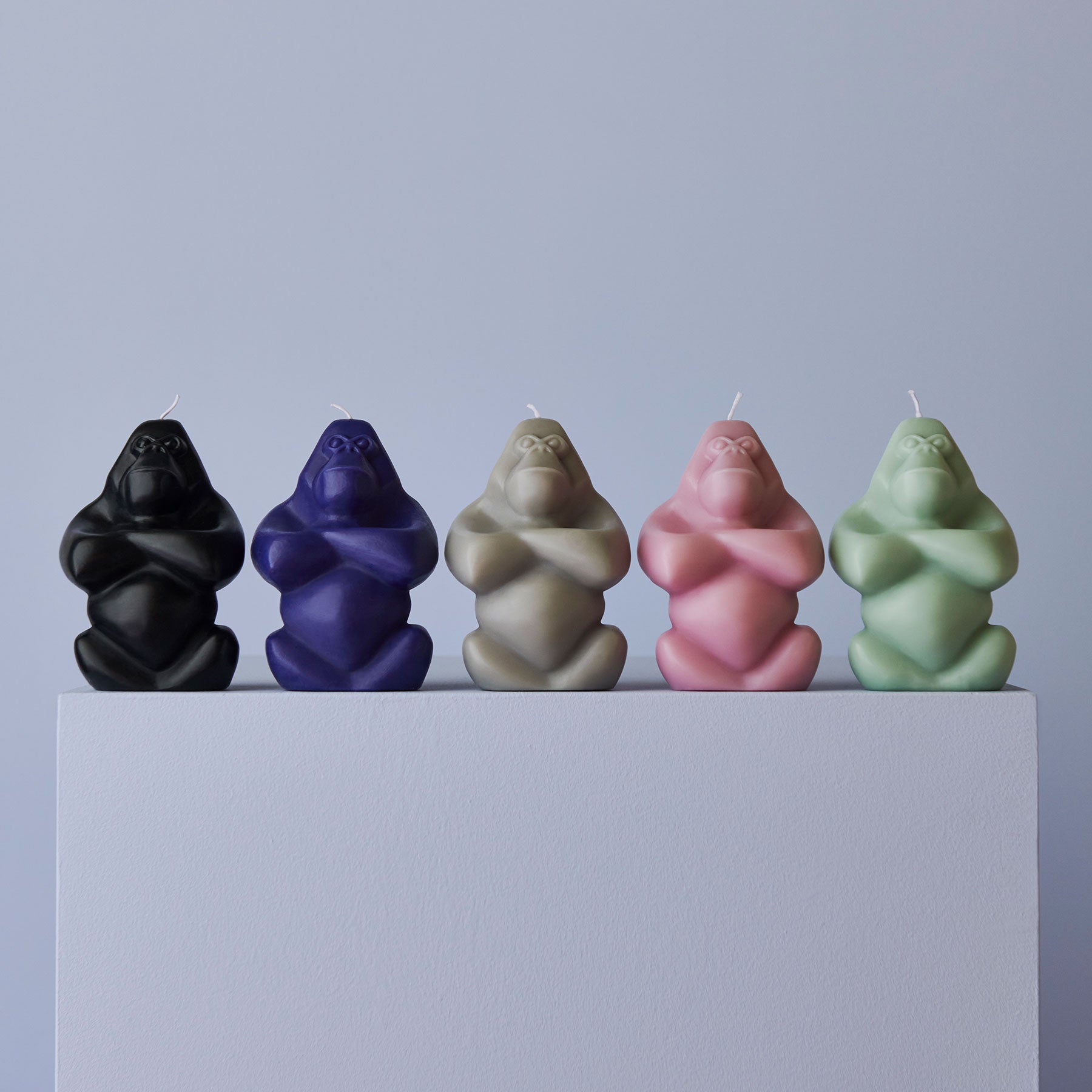 Kosta Boda Art Glass Kosta Boda Gabba Gabba Candle Multicolor Set of 5