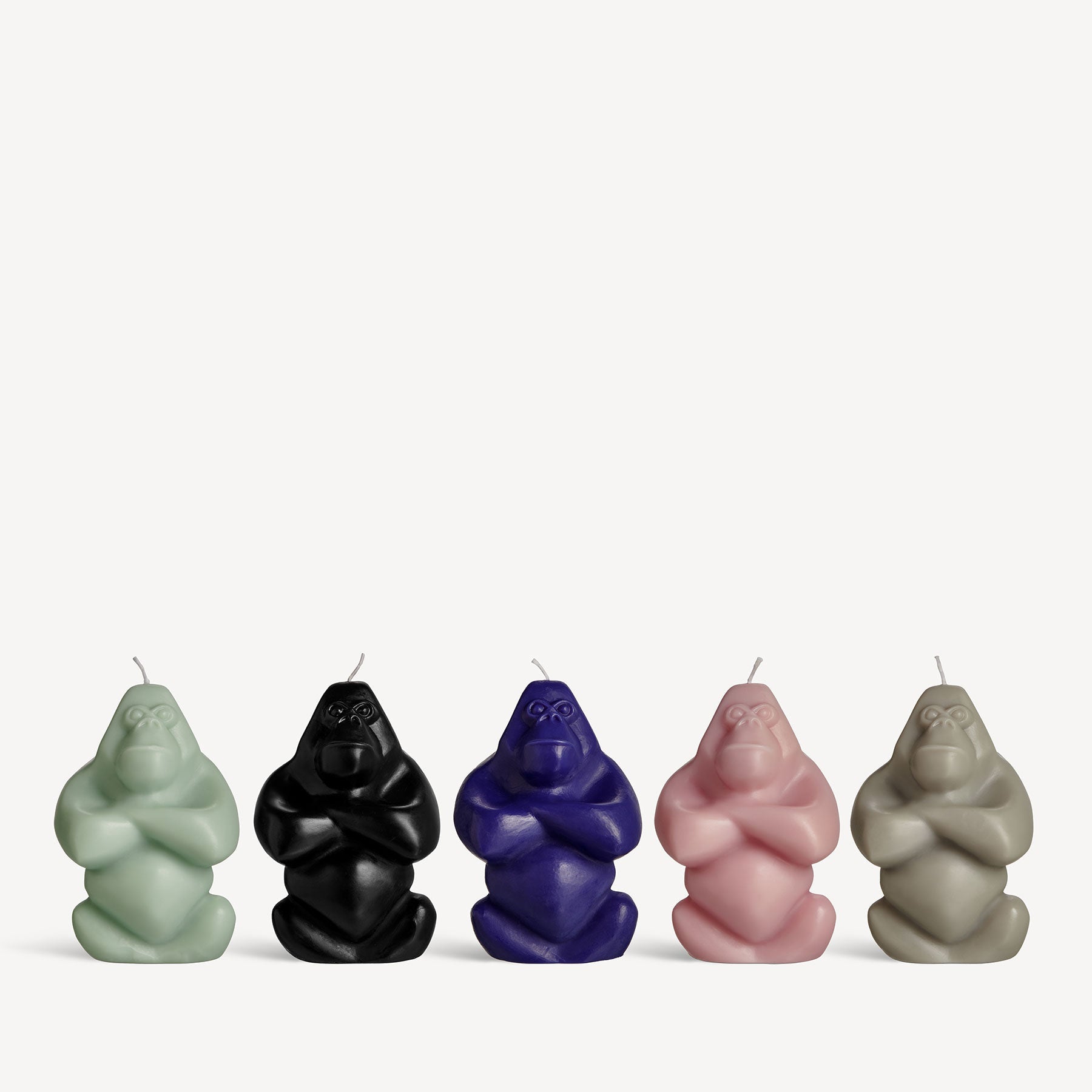 Kosta Boda Art Glass Kosta Boda Gabba Gabba Candle Multicolor Set of 5