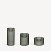 Kosta Boda Art Glass Kosta Boda Happy Votive Gray Set Of 3
