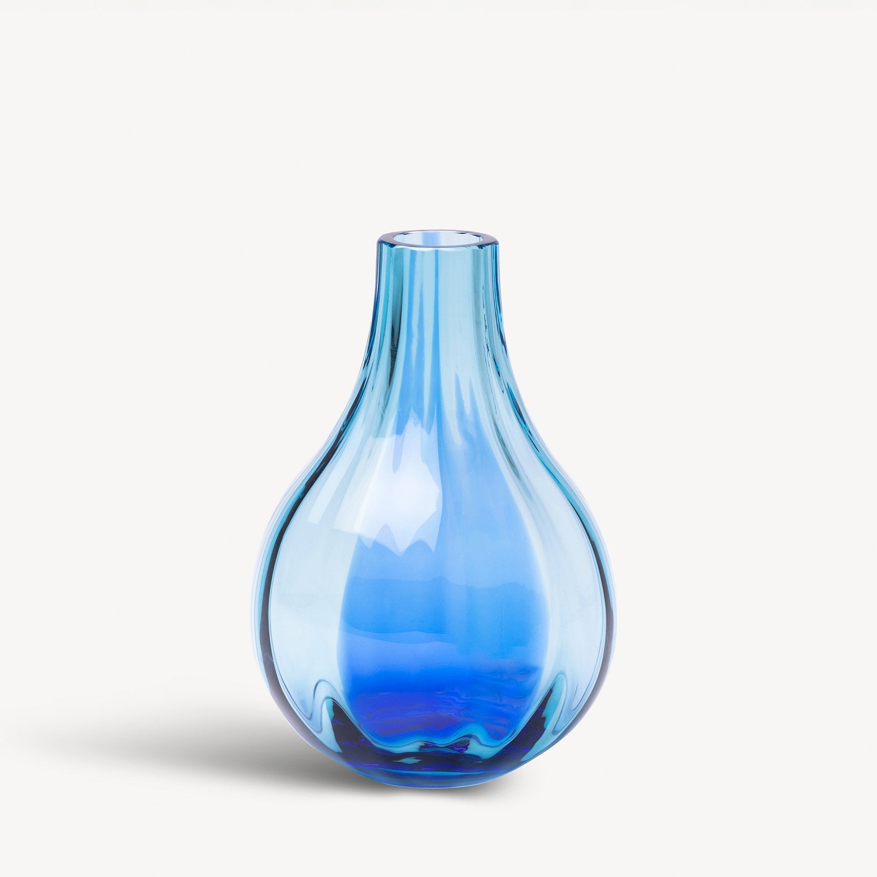 Kosta Boda Art Glass Kosta Boda Iris Vase Blue