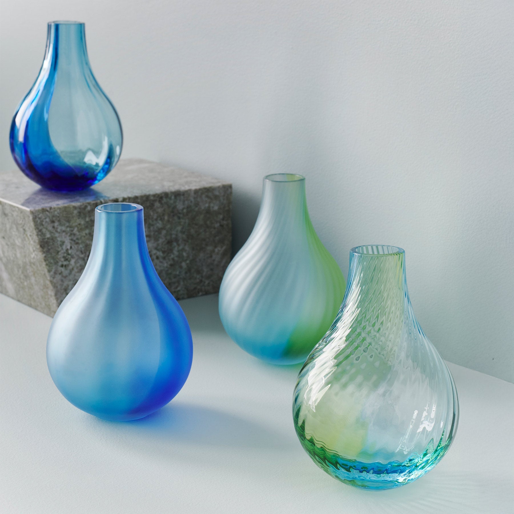 Kosta Boda Art Glass Kosta Boda Iris Vase Blue/Green