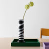 Kosta Boda Art Glass Kosta Boda Lab Cylinder Vase Black/White