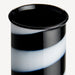 Kosta Boda Art Glass Kosta Boda Lab Cylinder Vase Black/White