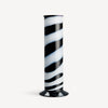 Kosta Boda Art Glass Kosta Boda Lab Cylinder Vase Black/White