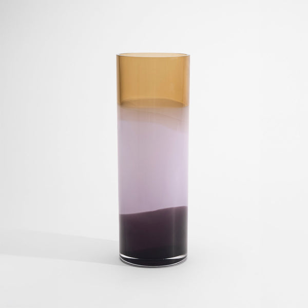 Kosta Boda Art Glass Kosta Boda Landscape Vase Beige Purple ED-10