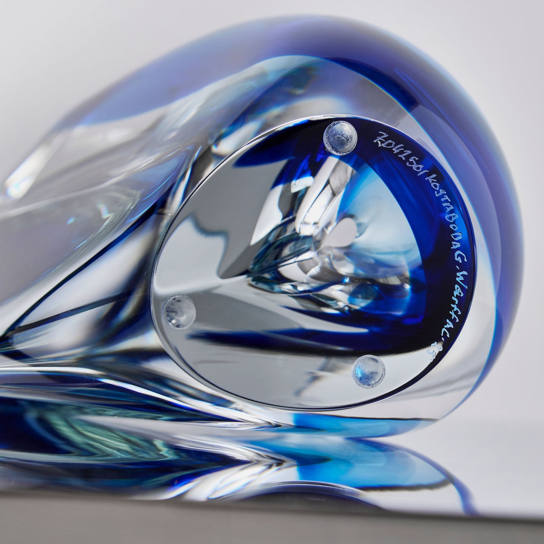 Kosta Boda Art Glass Kosta Boda Mirage Vase Blue/Blue Large