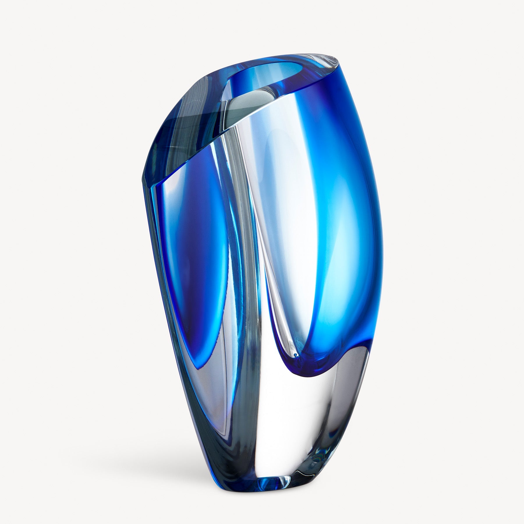 Kosta Boda Art Glass Kosta Boda Mirage Vase Blue/Blue XL