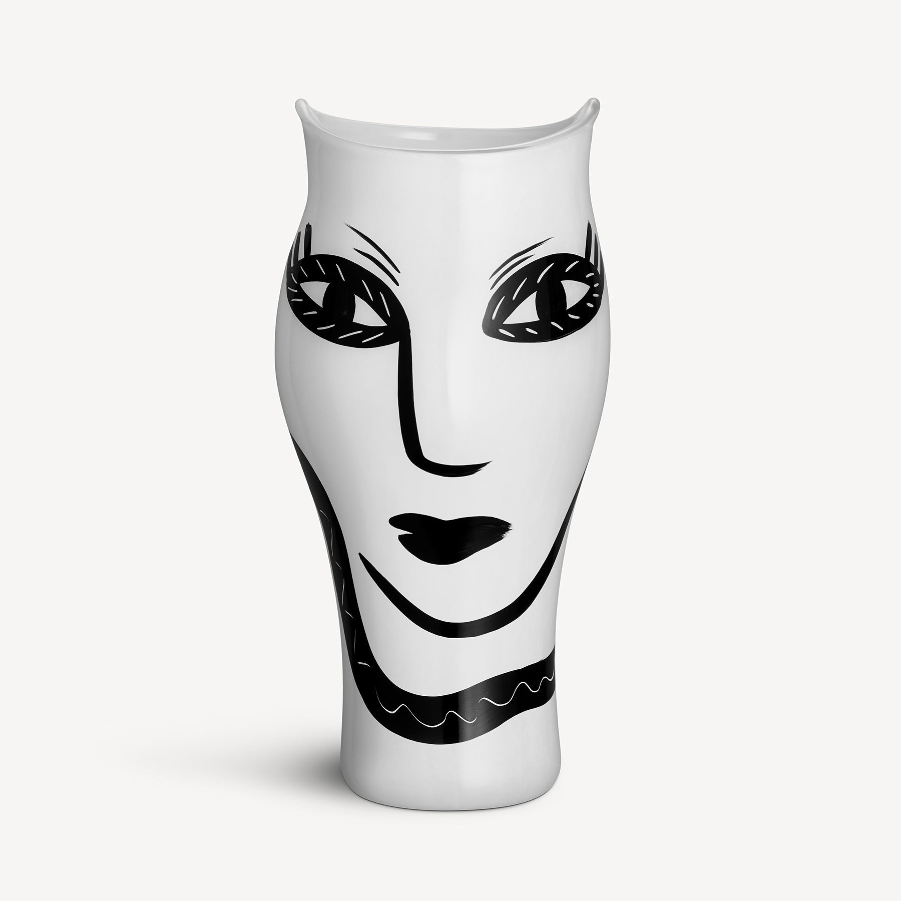 Kosta Boda Art Glass Kosta Boda Open Minds Vase White Large