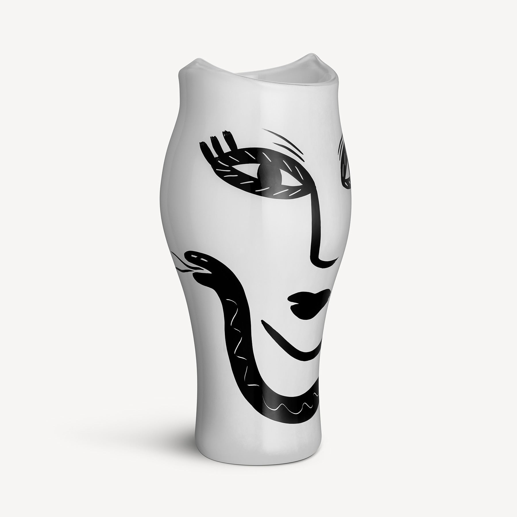 Kosta Boda Art Glass Kosta Boda Open Minds Vase White Large
