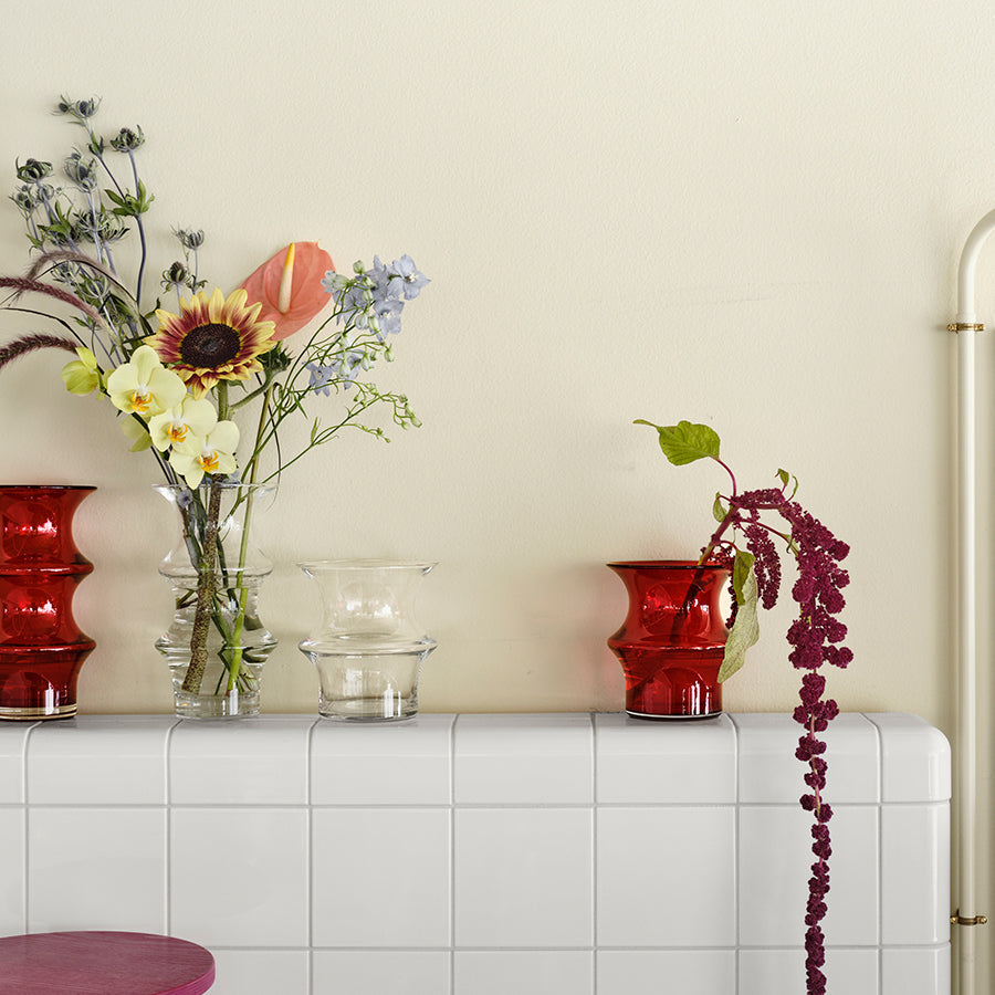 Kosta Boda Art Glass Kosta Boda Pagod Vase Red Small
